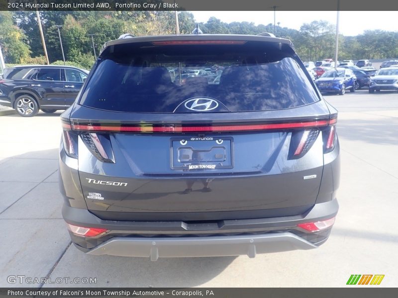 Portofino Gray / Black 2024 Hyundai Tucson Limited AWD