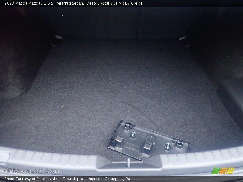 Deep Crystal Blue Mica / Greige 2023 Mazda Mazda3 2.5 S Preferred Sedan