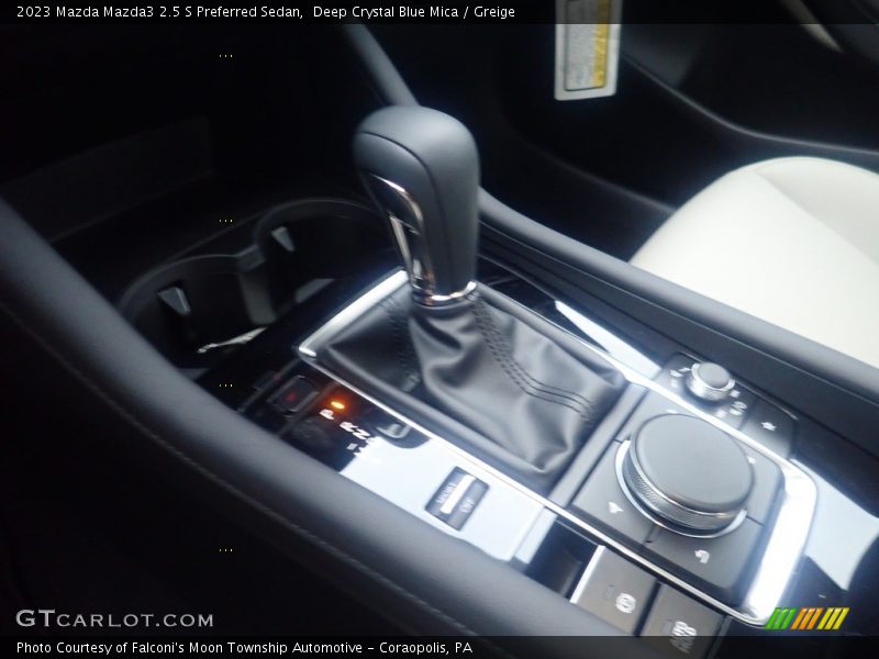 Deep Crystal Blue Mica / Greige 2023 Mazda Mazda3 2.5 S Preferred Sedan