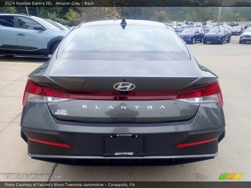 Amazon Gray / Black 2024 Hyundai Elantra SEL