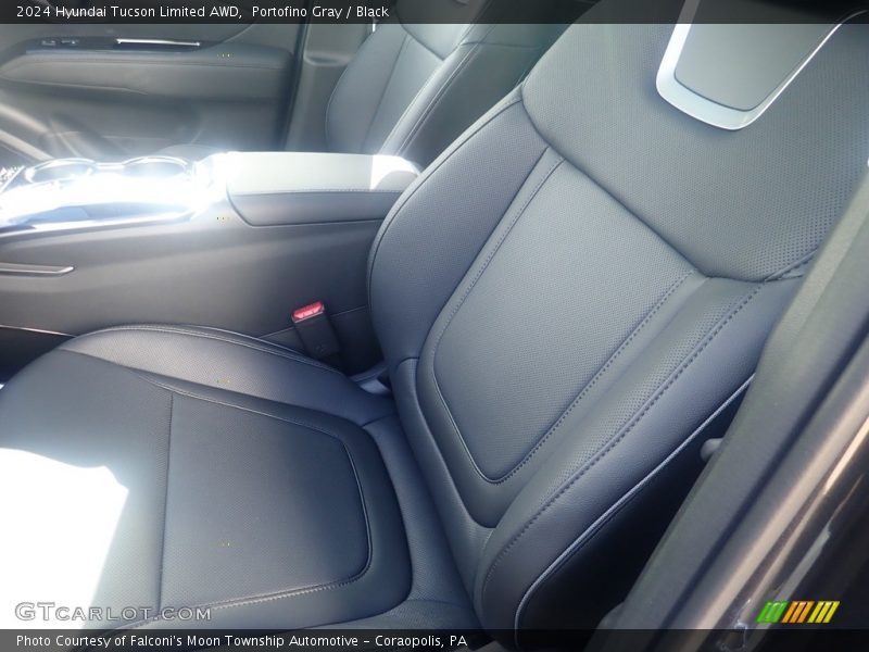 Portofino Gray / Black 2024 Hyundai Tucson Limited AWD