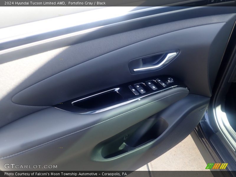 Portofino Gray / Black 2024 Hyundai Tucson Limited AWD