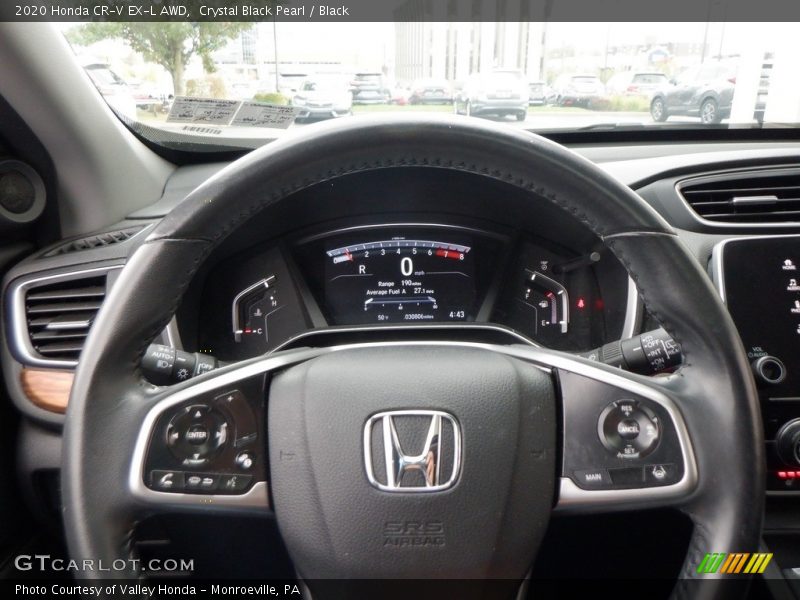 Crystal Black Pearl / Black 2020 Honda CR-V EX-L AWD