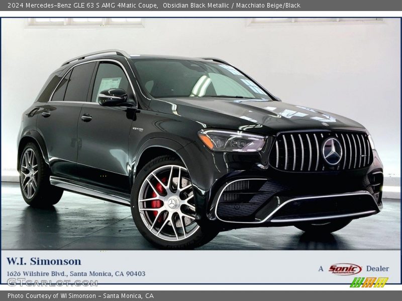 Obsidian Black Metallic / Macchiato Beige/Black 2024 Mercedes-Benz GLE 63 S AMG 4Matic Coupe