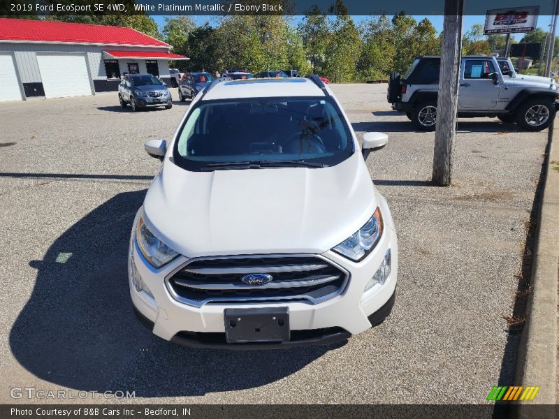 White Platinum Metallic / Ebony Black 2019 Ford EcoSport SE 4WD