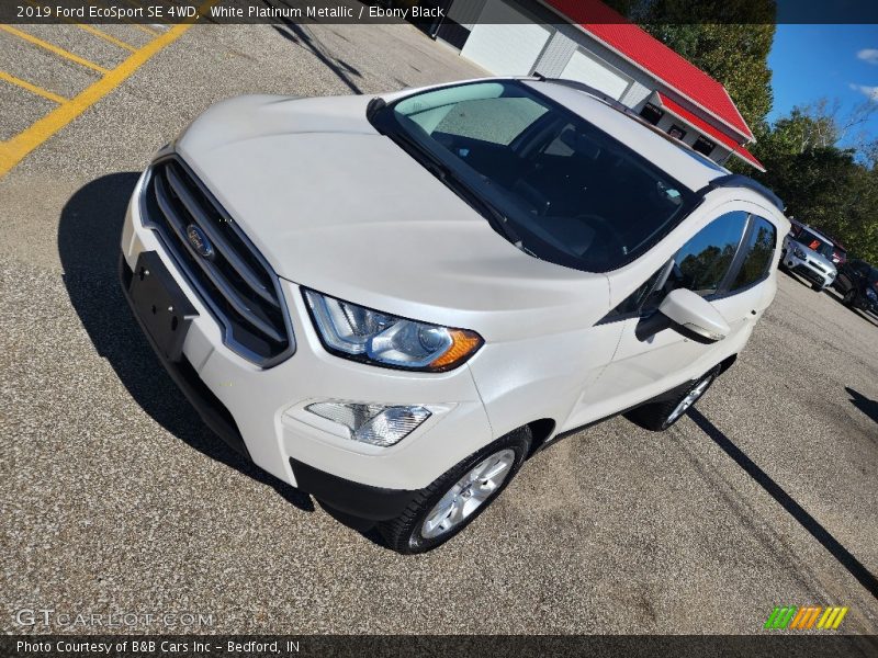 White Platinum Metallic / Ebony Black 2019 Ford EcoSport SE 4WD