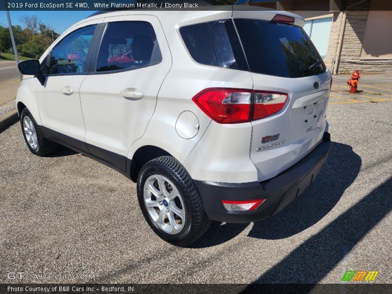 White Platinum Metallic / Ebony Black 2019 Ford EcoSport SE 4WD
