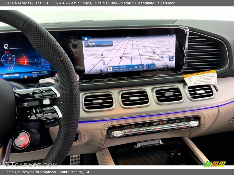 Controls of 2024 GLE 63 S AMG 4Matic Coupe