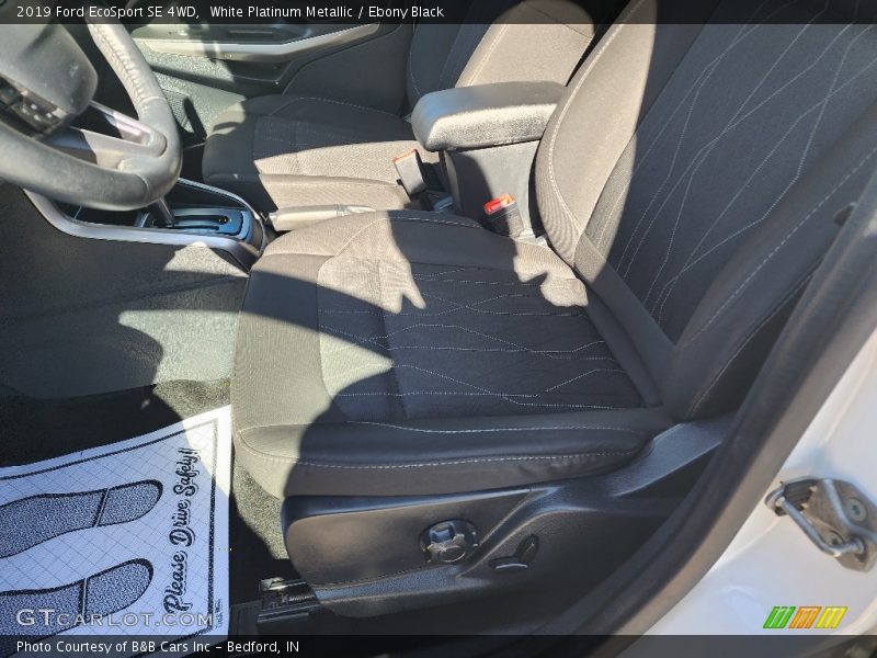 White Platinum Metallic / Ebony Black 2019 Ford EcoSport SE 4WD
