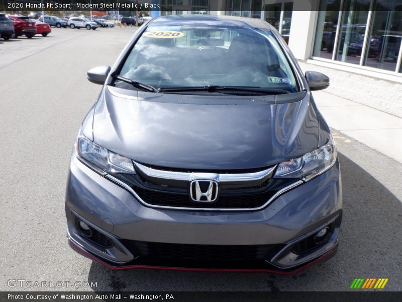 Modern Steel Metallic / Black 2020 Honda Fit Sport