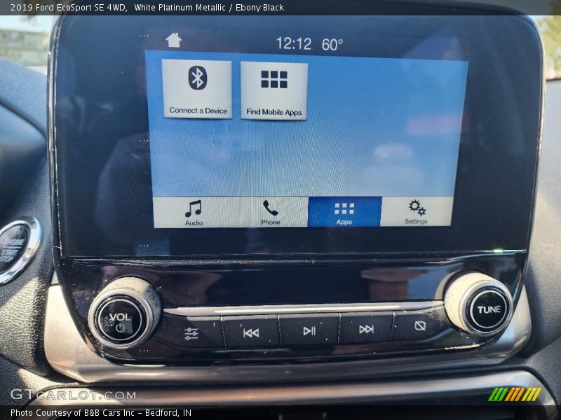 White Platinum Metallic / Ebony Black 2019 Ford EcoSport SE 4WD
