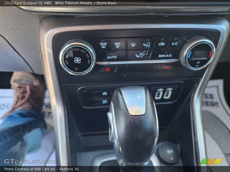 White Platinum Metallic / Ebony Black 2019 Ford EcoSport SE 4WD