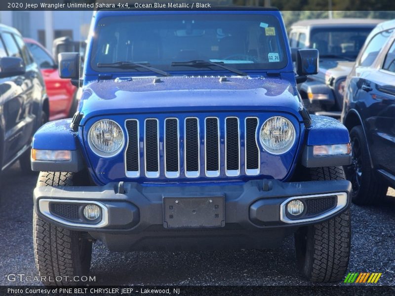 Ocean Blue Metallic / Black 2020 Jeep Wrangler Unlimited Sahara 4x4