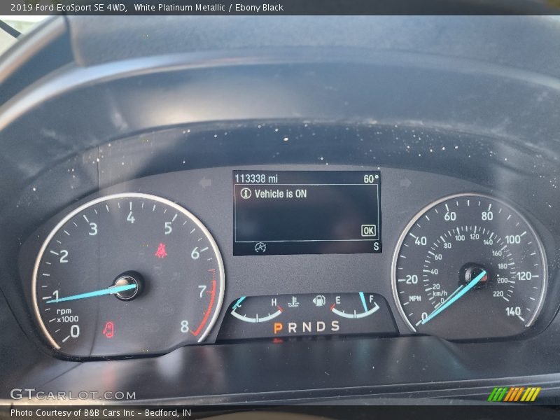 White Platinum Metallic / Ebony Black 2019 Ford EcoSport SE 4WD