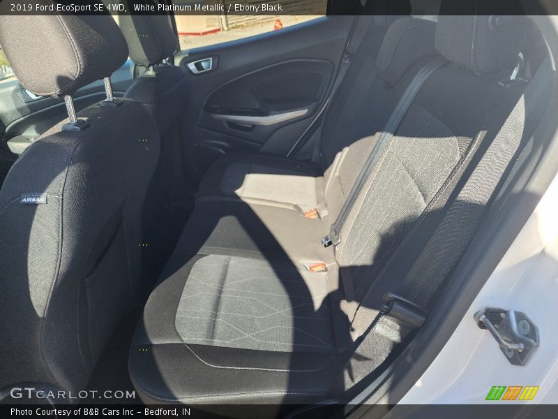White Platinum Metallic / Ebony Black 2019 Ford EcoSport SE 4WD