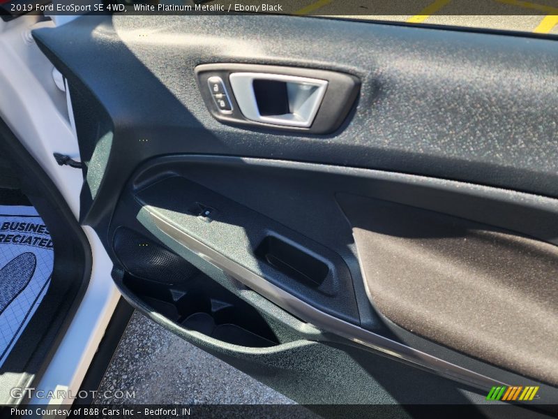 White Platinum Metallic / Ebony Black 2019 Ford EcoSport SE 4WD