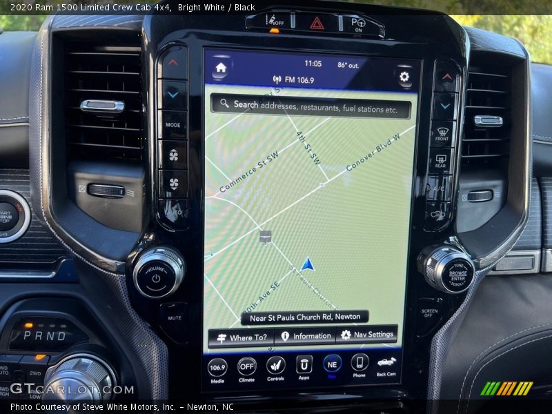 Navigation of 2020 1500 Limited Crew Cab 4x4