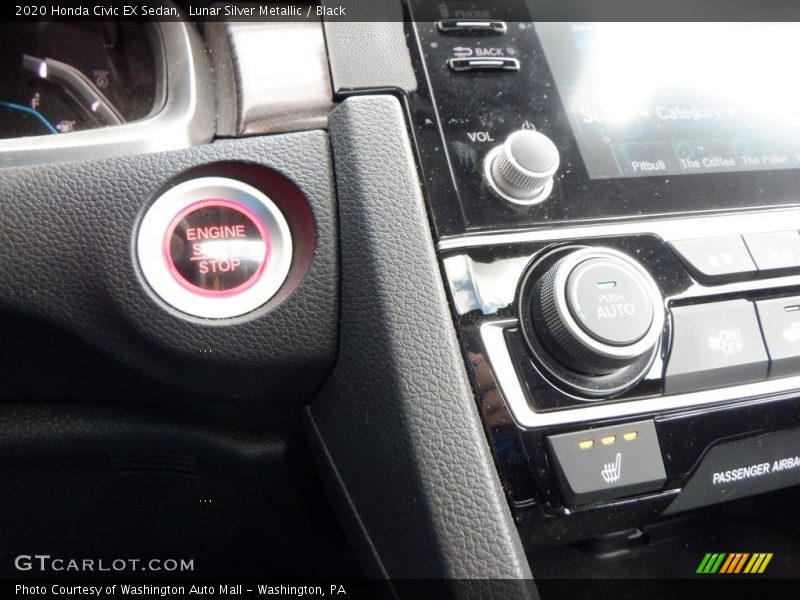 Lunar Silver Metallic / Black 2020 Honda Civic EX Sedan