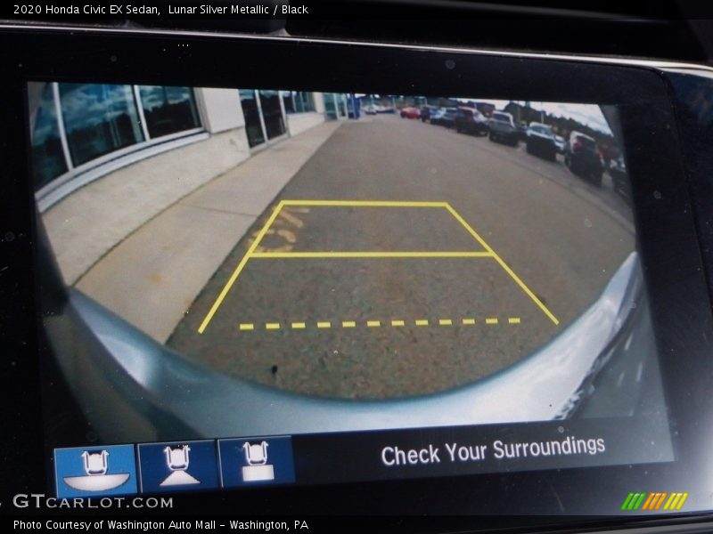 Lunar Silver Metallic / Black 2020 Honda Civic EX Sedan