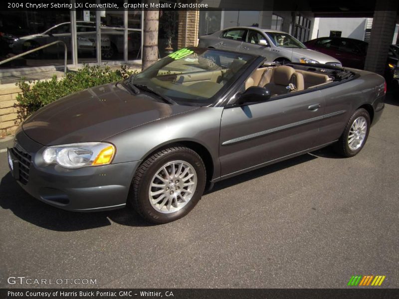 Graphite Metallic / Sandstone 2004 Chrysler Sebring LXi Convertible