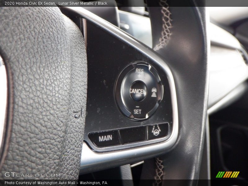 Lunar Silver Metallic / Black 2020 Honda Civic EX Sedan