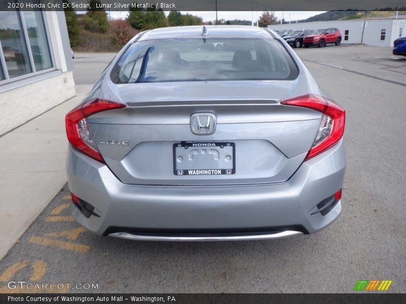 Lunar Silver Metallic / Black 2020 Honda Civic EX Sedan