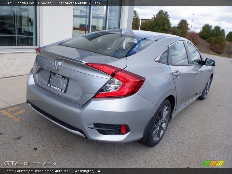 Lunar Silver Metallic / Black 2020 Honda Civic EX Sedan