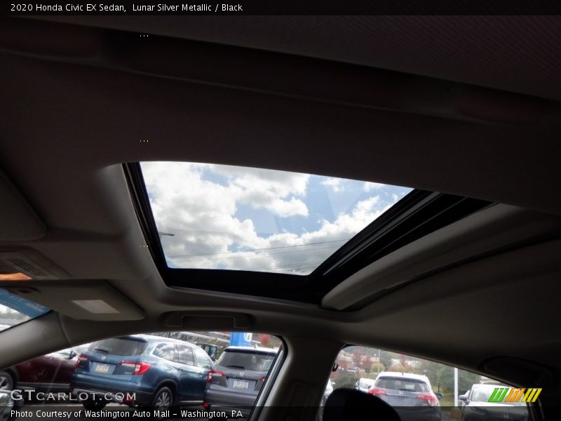 Lunar Silver Metallic / Black 2020 Honda Civic EX Sedan