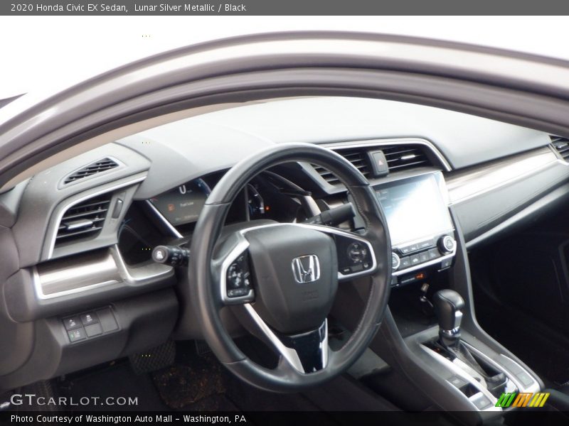Lunar Silver Metallic / Black 2020 Honda Civic EX Sedan