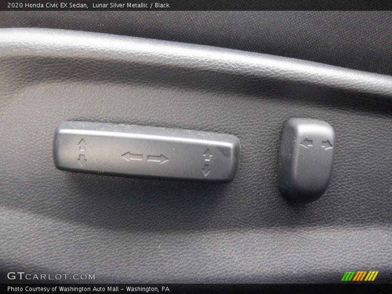 Lunar Silver Metallic / Black 2020 Honda Civic EX Sedan