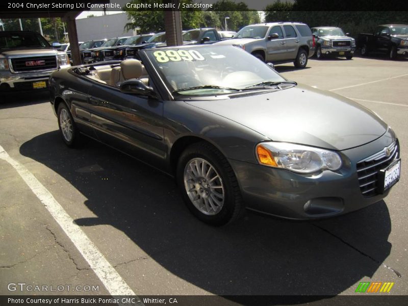Graphite Metallic / Sandstone 2004 Chrysler Sebring LXi Convertible