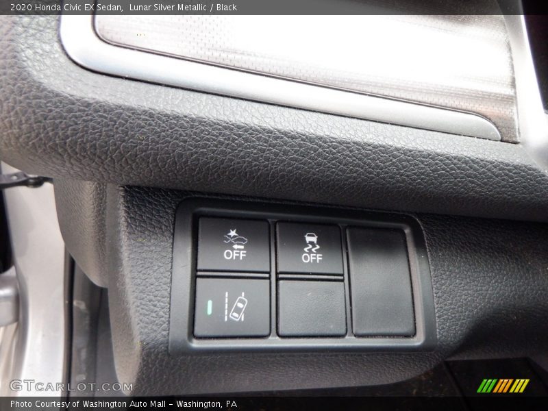Lunar Silver Metallic / Black 2020 Honda Civic EX Sedan