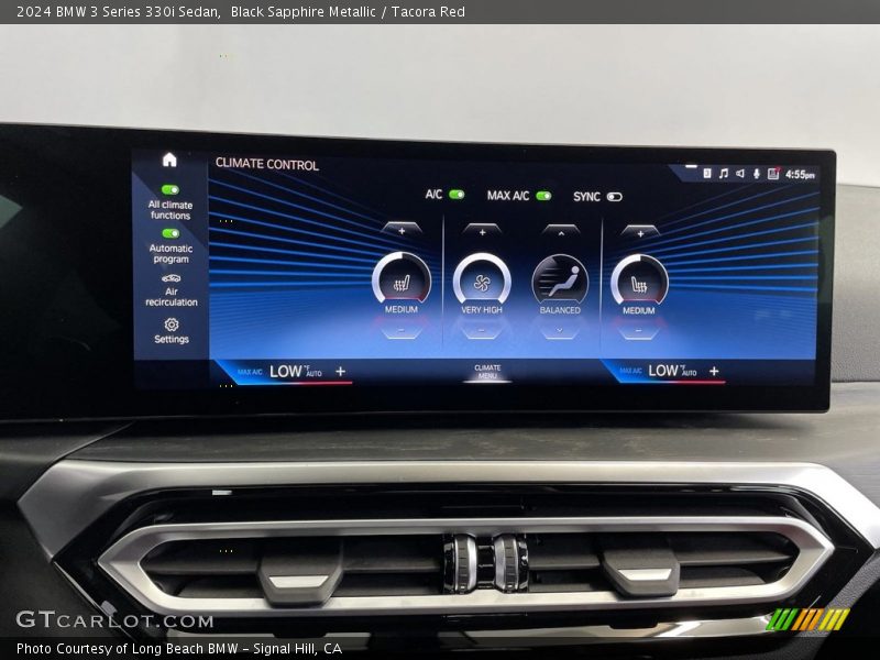 Controls of 2024 3 Series 330i Sedan