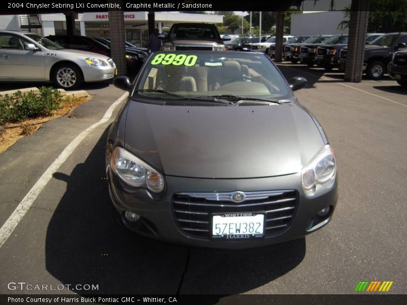 Graphite Metallic / Sandstone 2004 Chrysler Sebring LXi Convertible