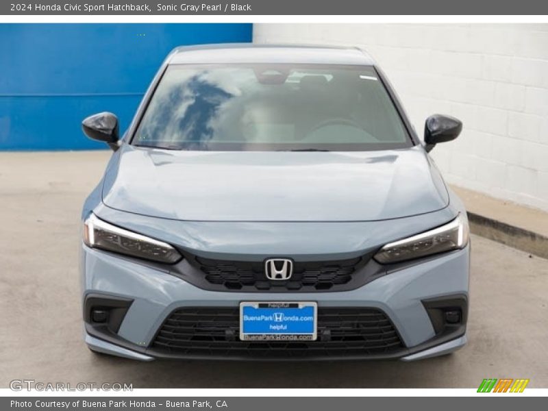 Sonic Gray Pearl / Black 2024 Honda Civic Sport Hatchback
