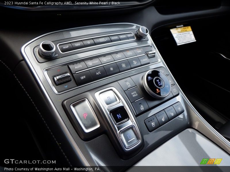Controls of 2023 Santa Fe Calligraphy AWD