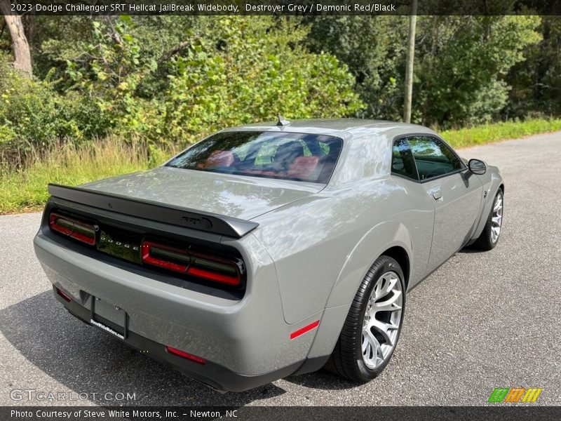 Destroyer Grey / Demonic Red/Black 2023 Dodge Challenger SRT Hellcat JailBreak Widebody