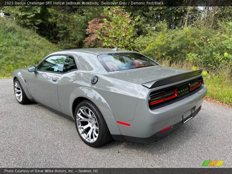 Destroyer Grey / Demonic Red/Black 2023 Dodge Challenger SRT Hellcat JailBreak Widebody