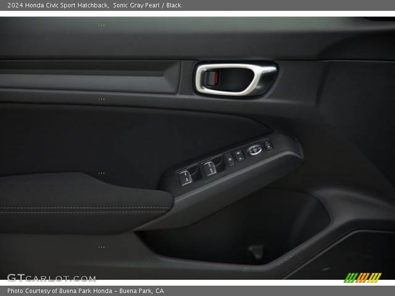 Sonic Gray Pearl / Black 2024 Honda Civic Sport Hatchback