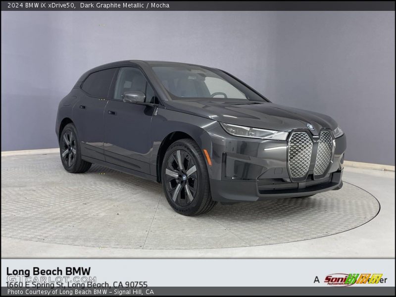 Dark Graphite Metallic / Mocha 2024 BMW iX xDrive50