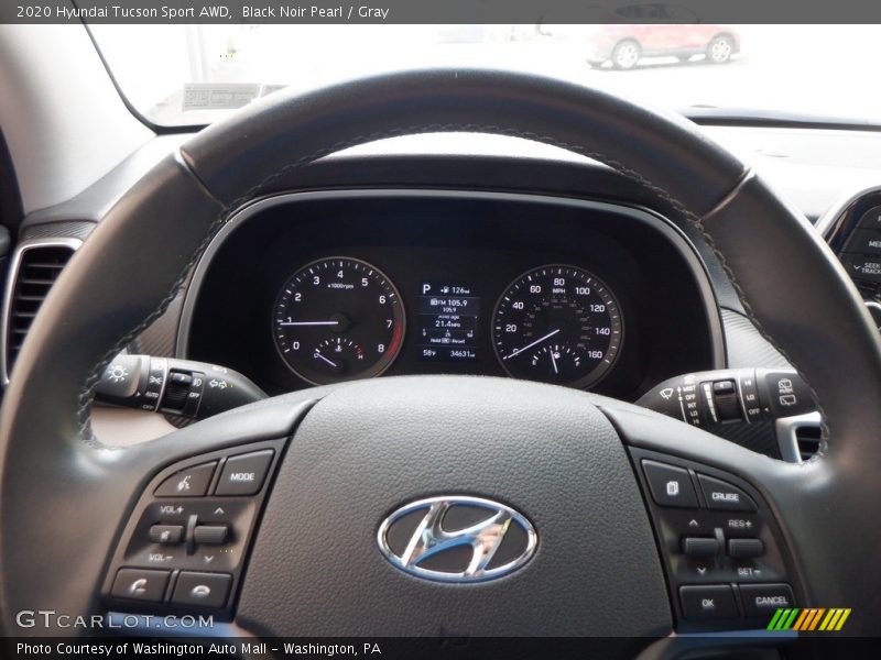 Black Noir Pearl / Gray 2020 Hyundai Tucson Sport AWD