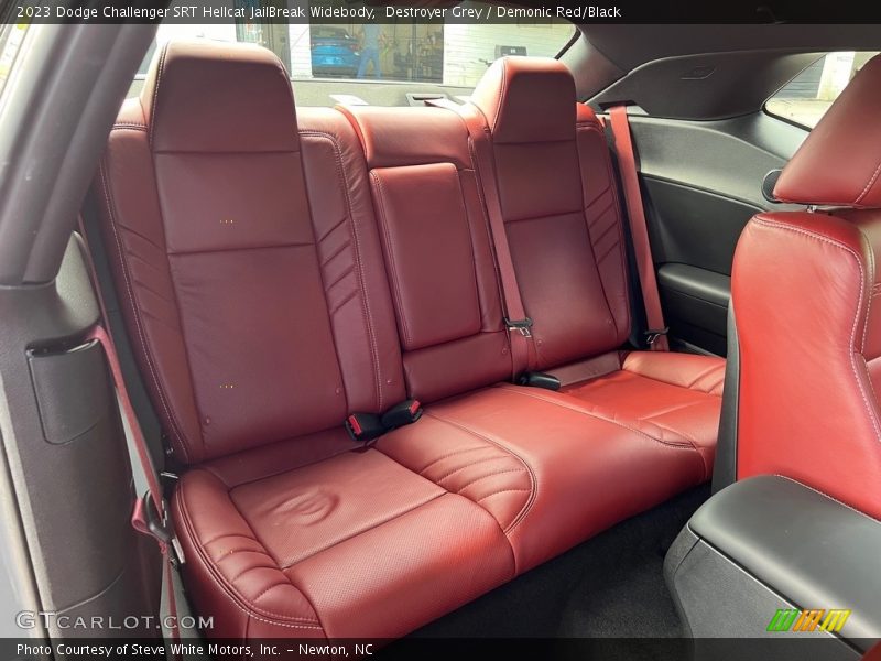 Rear Seat of 2023 Challenger SRT Hellcat JailBreak Widebody