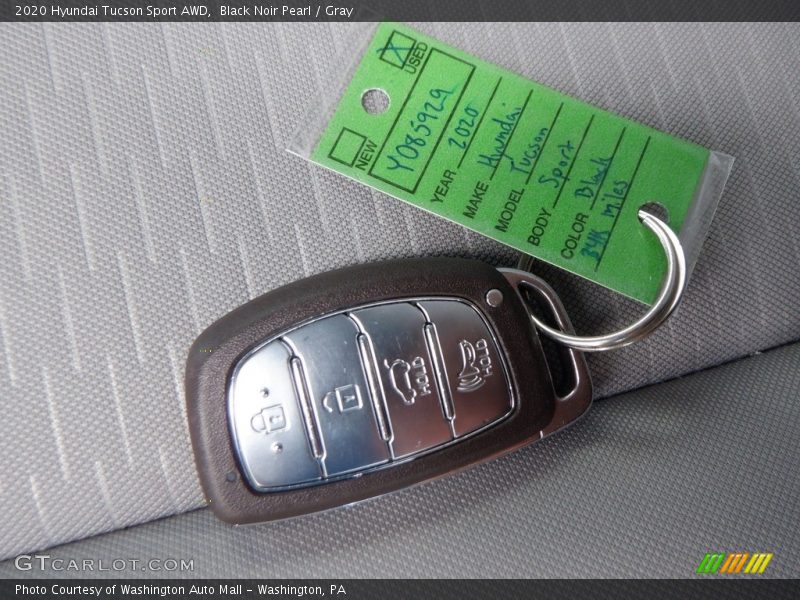 Black Noir Pearl / Gray 2020 Hyundai Tucson Sport AWD