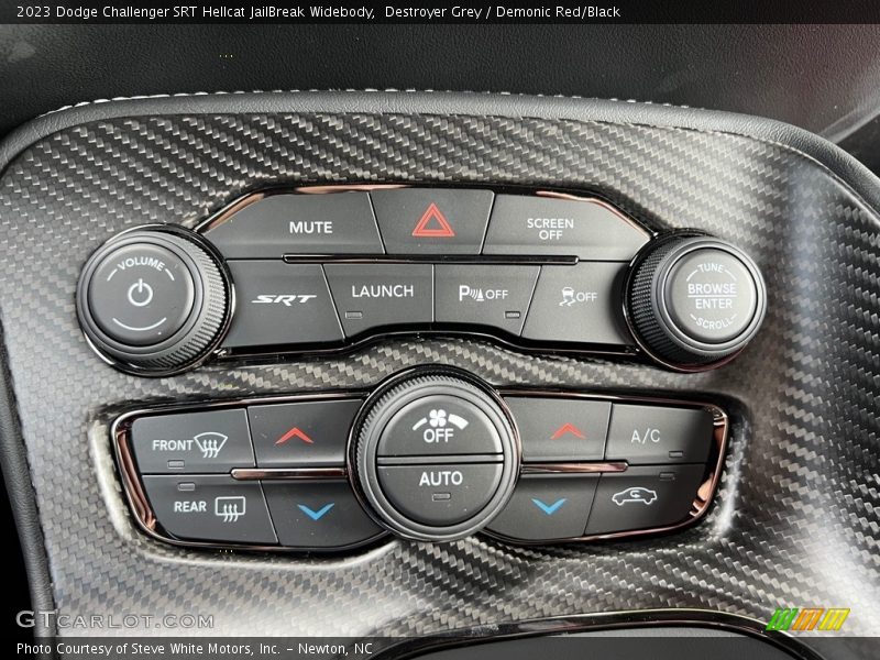 Controls of 2023 Challenger SRT Hellcat JailBreak Widebody