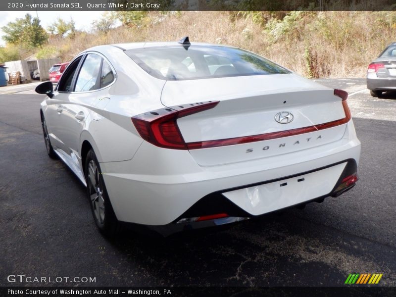 Quartz White / Dark Gray 2020 Hyundai Sonata SEL