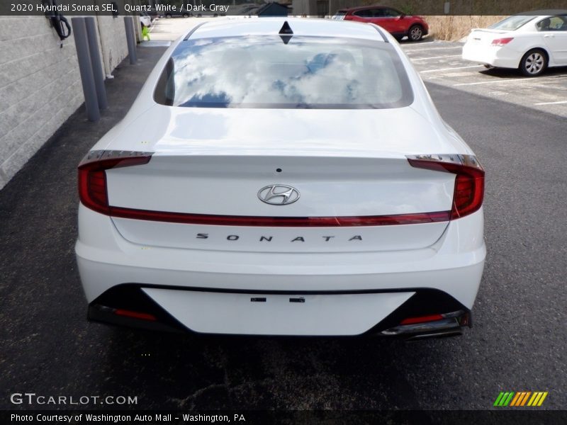 Quartz White / Dark Gray 2020 Hyundai Sonata SEL