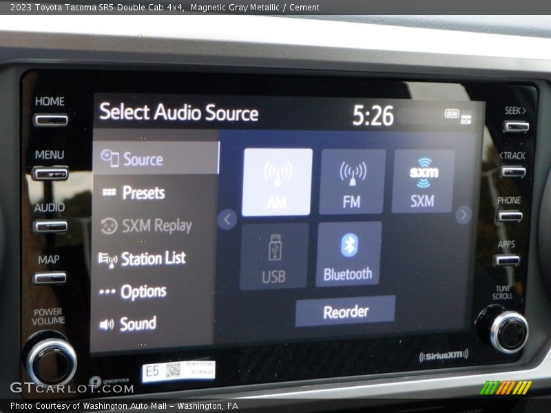 Audio System of 2023 Tacoma SR5 Double Cab 4x4