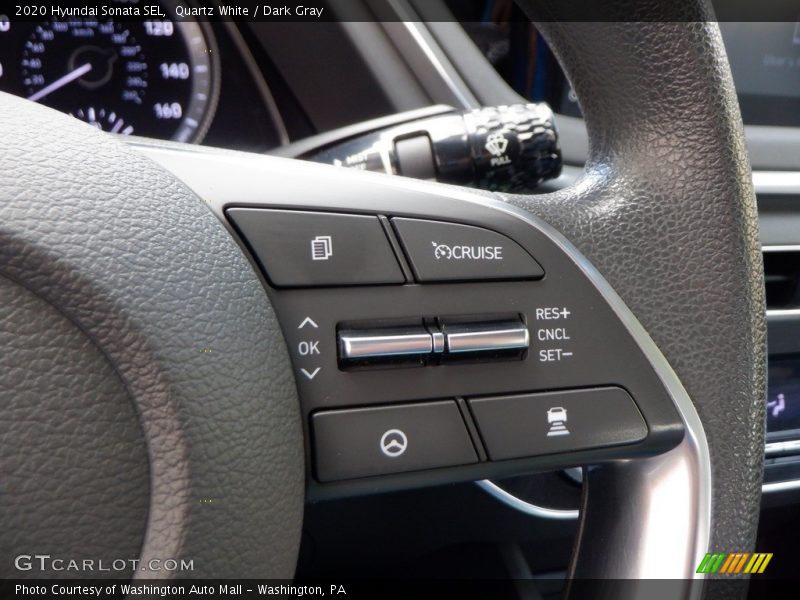 Quartz White / Dark Gray 2020 Hyundai Sonata SEL