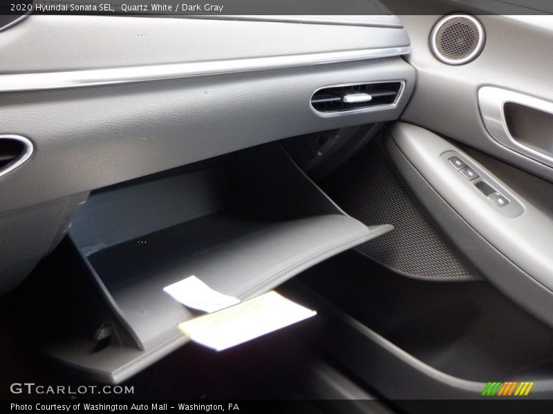 Quartz White / Dark Gray 2020 Hyundai Sonata SEL