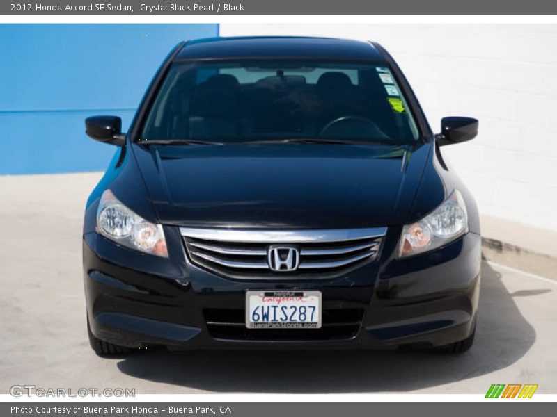 Crystal Black Pearl / Black 2012 Honda Accord SE Sedan